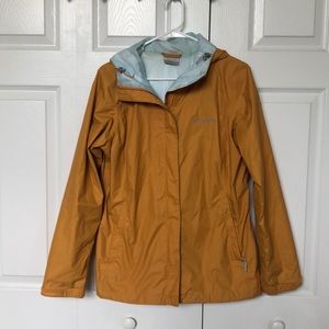Orange/Gold Columbia Rain Jacket
